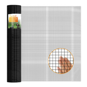 Black 19 Gauge 1/2 16 in x 10 Ft Hardware Cloth