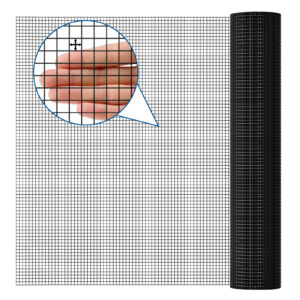 Black 36-inch x 50-foot 19-gauge 1/2-inch hardware cloth